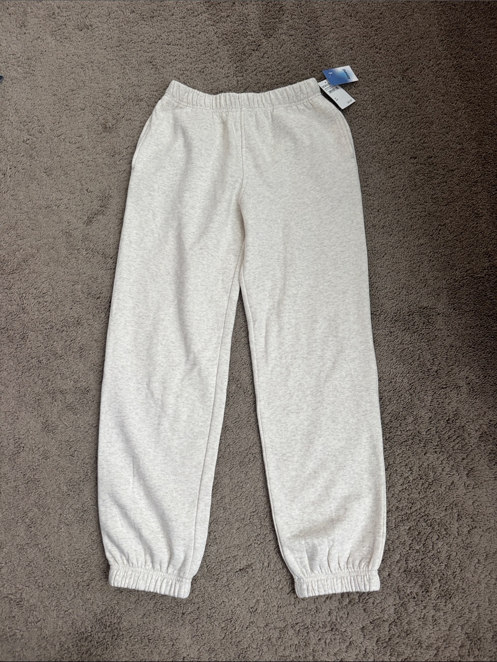 New with tags cream sweatpants, XS